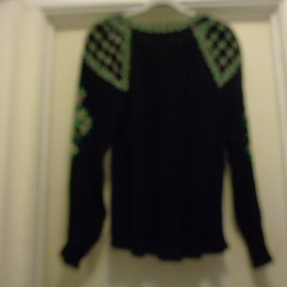 BEADED BOHO FESTIVAL GIRL BLOUSE BY RD KOKO M - Picture 4 of 6